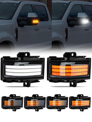 JURPLIX front view smoke lens showing sleek factory-fit look and improved visibility