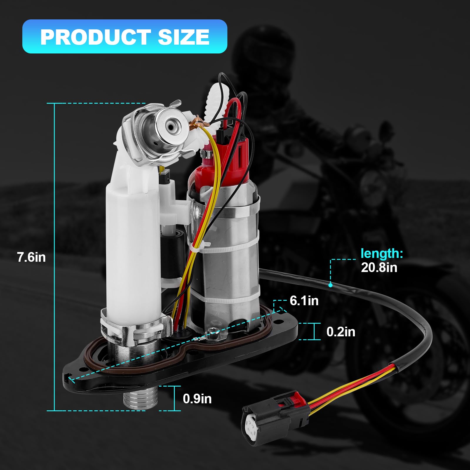 JURPLIX pump installed on Sportster tank showing restored fuel flow and compatibility
