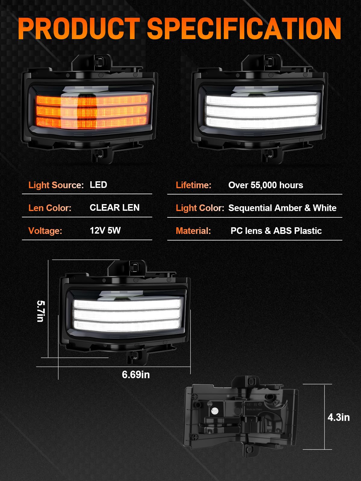 JURPLIX packaging and contents showing pair of lights and plug-in connectors