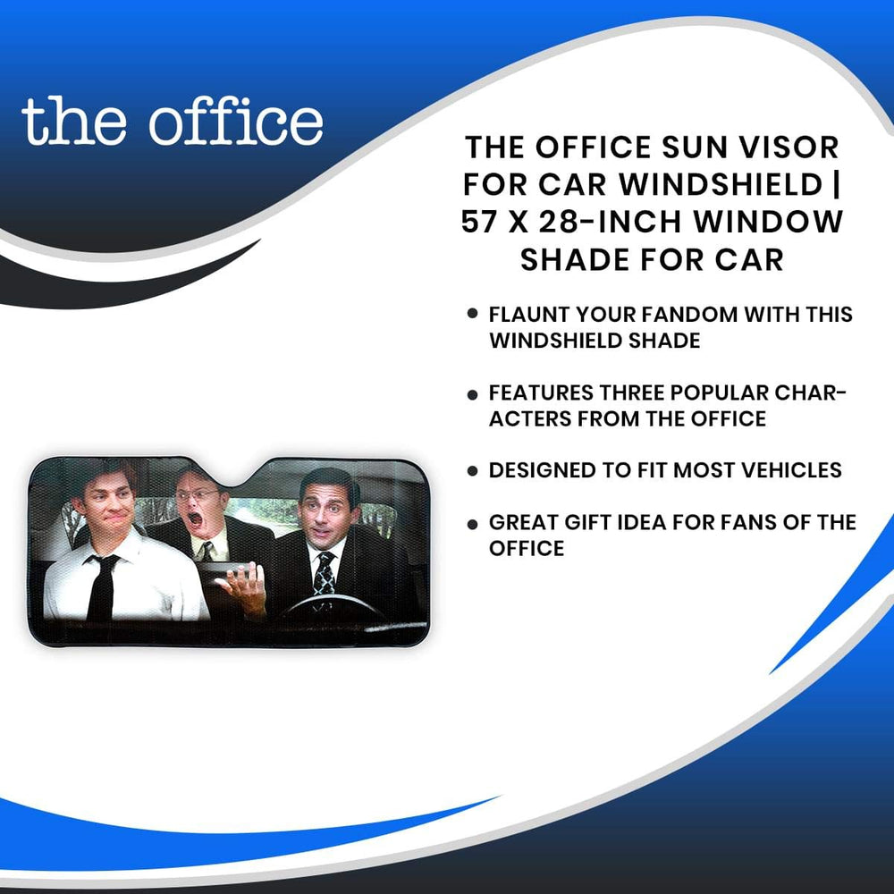 JUST FUNKY sun shade in a parked car offering fan-style personality and sun protection
