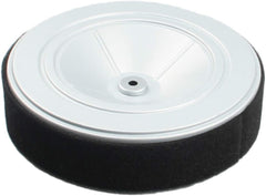JustCar front view of air filter and pre-filter showing fit and protection