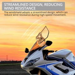 Justech side profile on bike demonstrating reduced rider wind exposure