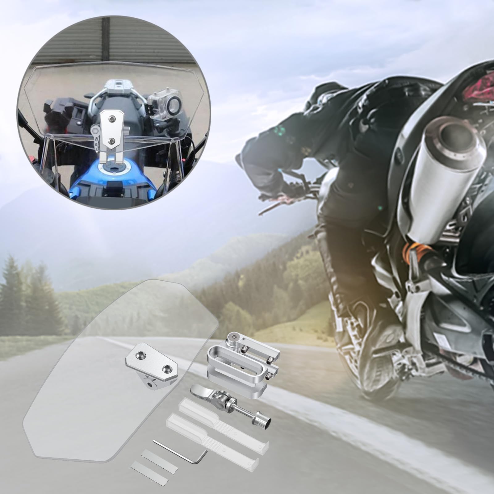 Justech silver bracket detail showing secure clamp and corrosion resistance