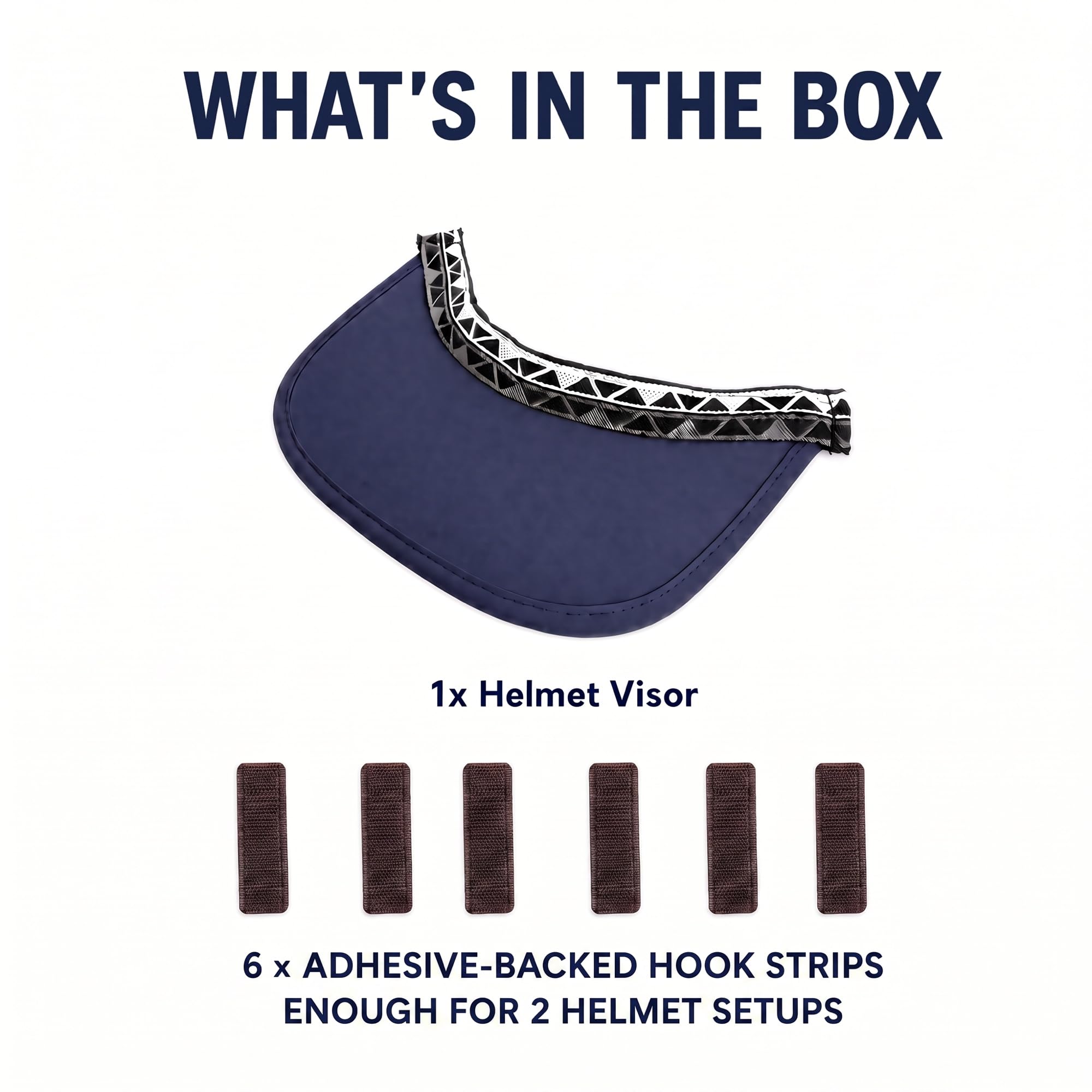 JUSTJOY visor shown in hand to illustrate compact size and portability