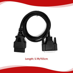 JUTA cable laid out 5.1ft showing length and reach benefit