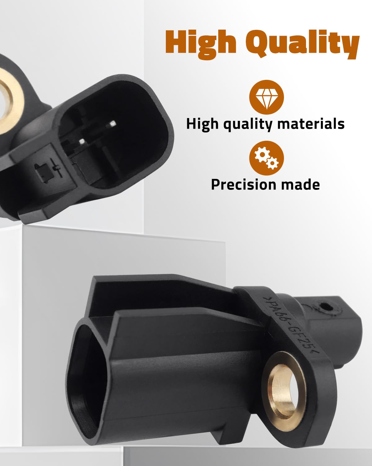 JUWEVAZU sensor installed on wheel hub ensuring accurate wheel speed data