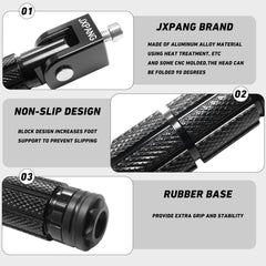 JXPANG close-up knurled surface providing anti-slip grip and rider confidence