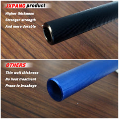 JXPANG close-up of polished throttle end and knurled grip area for secure control