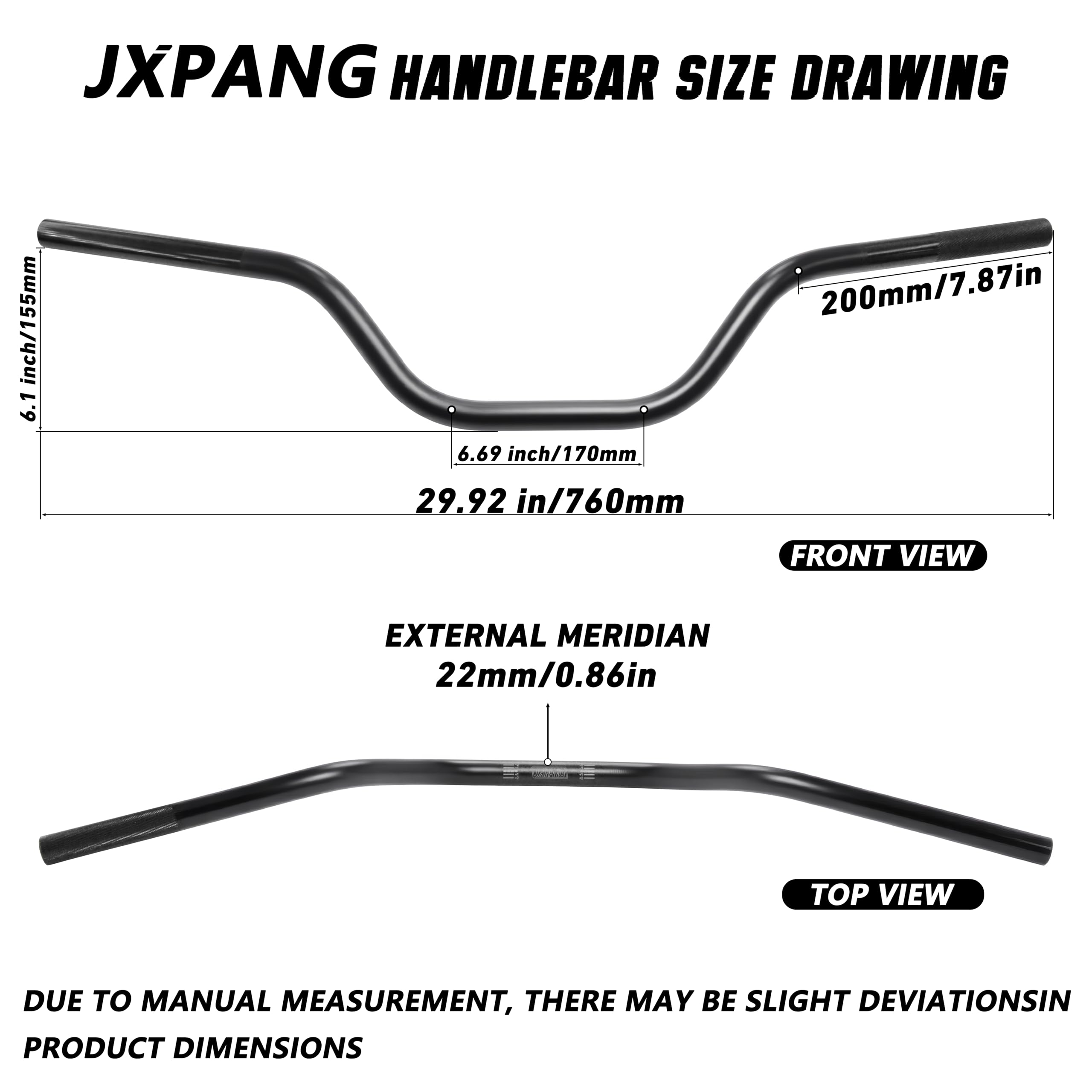 JXPANG included clamps, bolts and hex wrench for quick, complete installation
