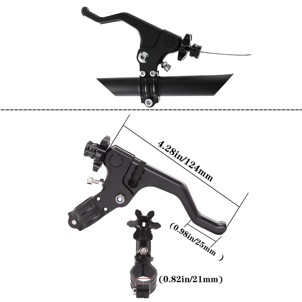 JXPANG clutch lever in use with one-finger pull demonstrating easier operation