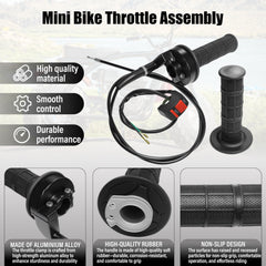 JXPANG throttle cable full length showing 50-inch fit advantage