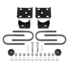 JY PERFORMANCE front view of boxed 6 inch rear axle flip kit showing components and fitment benefit