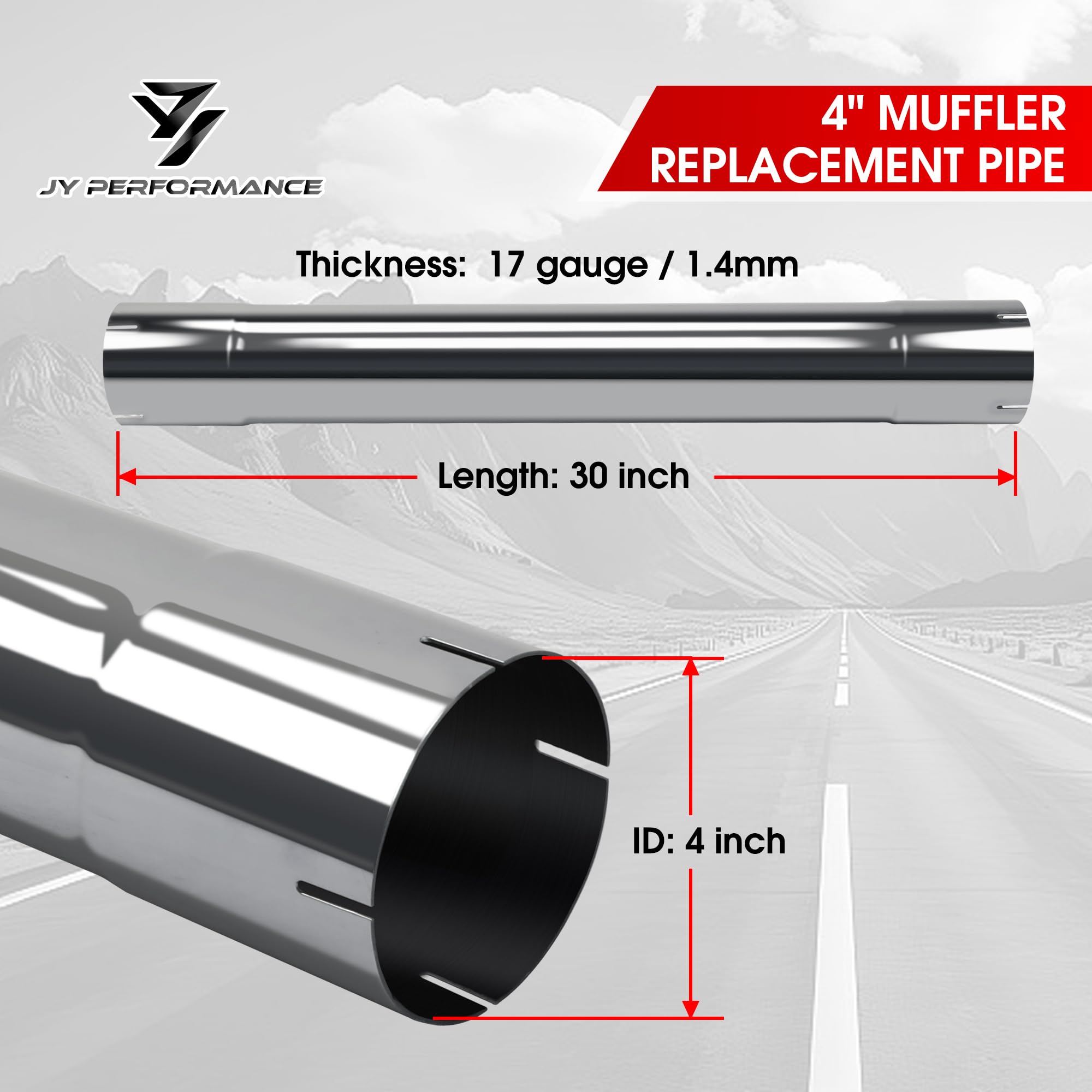 JY PERFORMANCE clamp and joint detail demonstrating included heavy-duty clamps for secure seal