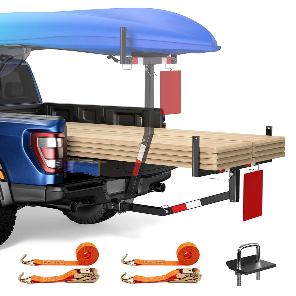 JY PERFORMANCE front view installed on truck showing extended hauling benefit