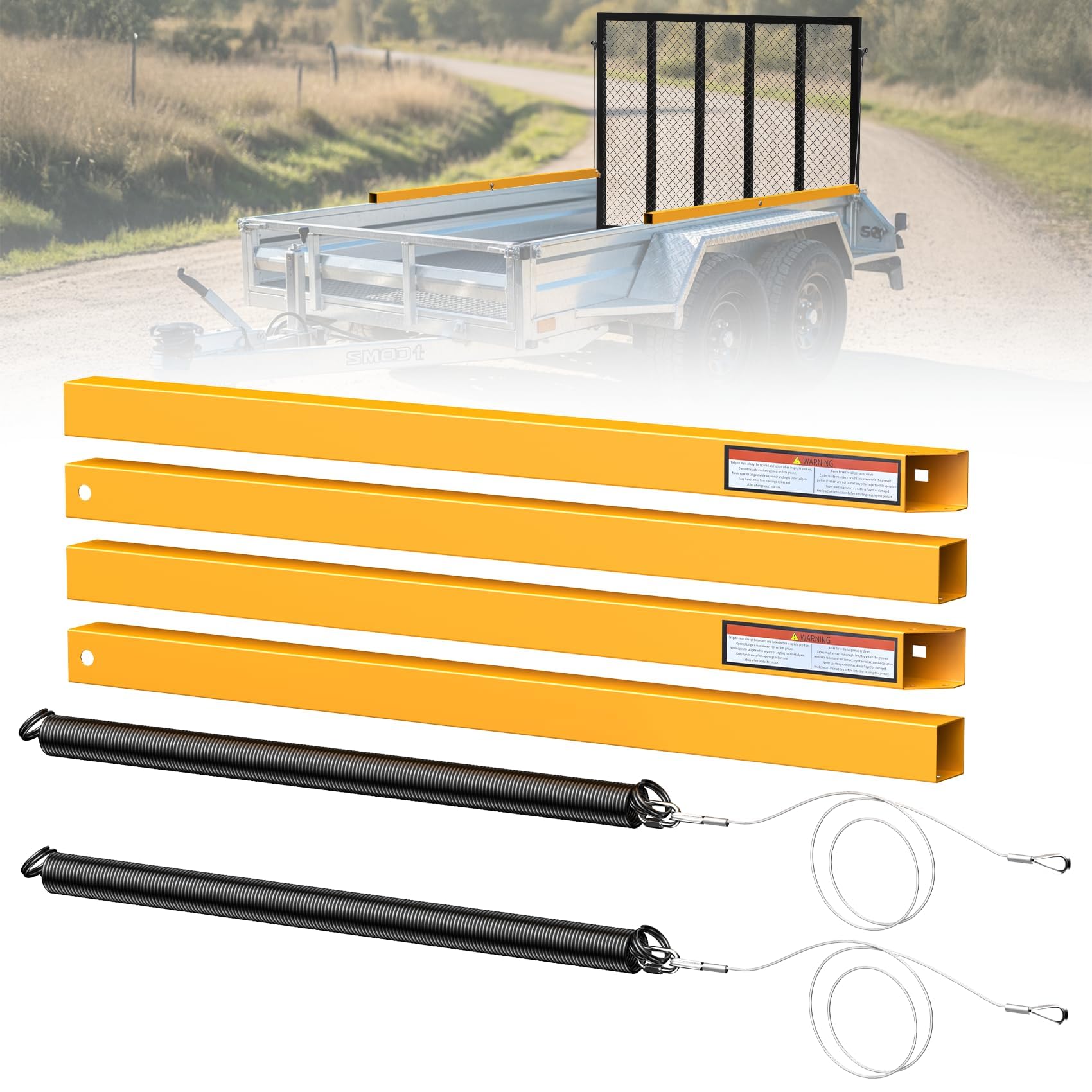 JY PERFORMANCE front view installed on trailer showing smoother gate operation benefit