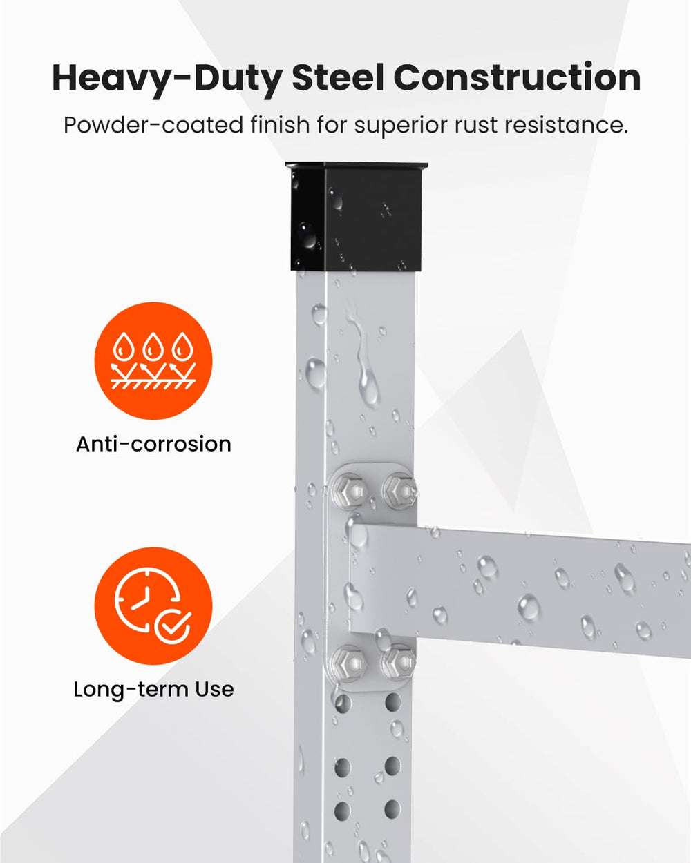 JY PERFORMANCE ladder loaded and strapped on rack demonstrating secure hold benefit