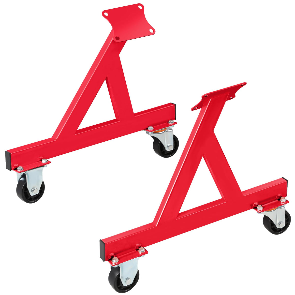 JY PERFORMANCE front view of cradle showing sturdy frame and red finish for reliable storage