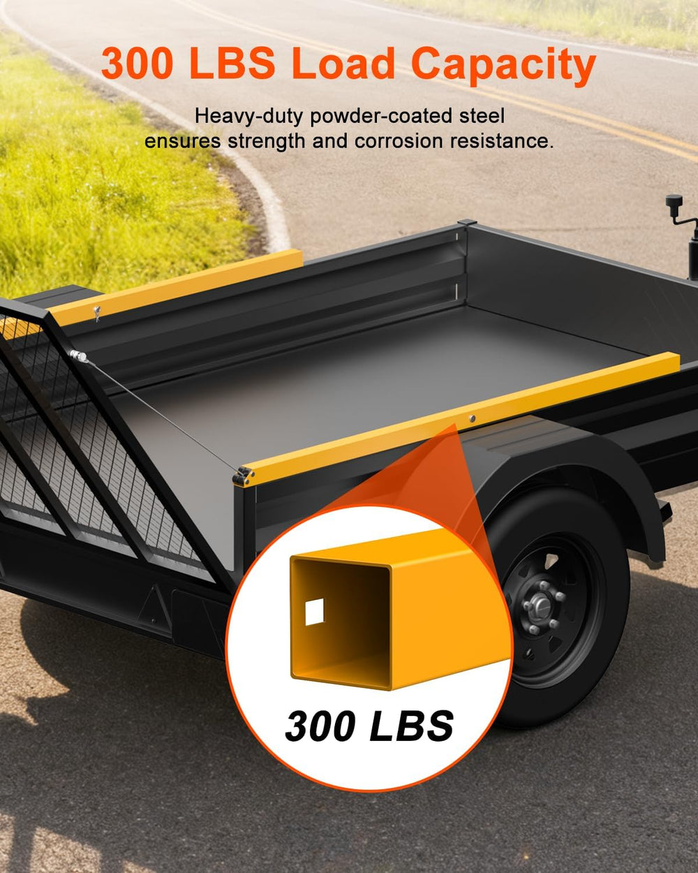 JY PERFORMANCE side rail height comparison demonstrating fit for 12 to 24 inch rails