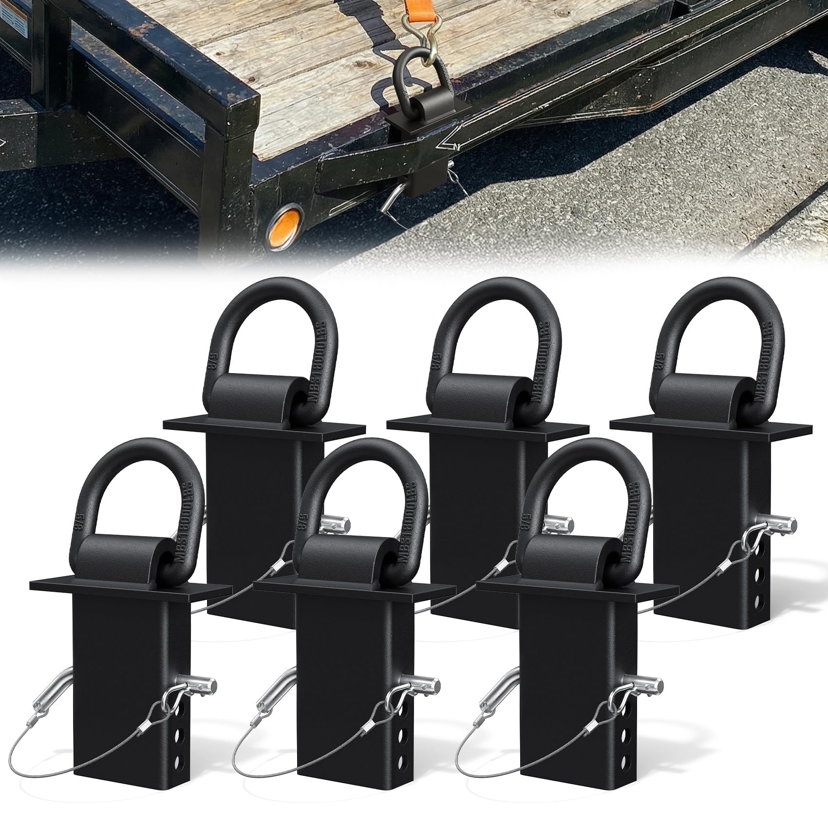 JY PERFORMANCE front view of stake pocket D-ring showing robust shape and strength