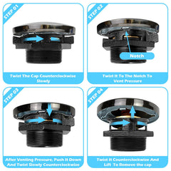 JYINCPED interior gasket and spring detail ensuring leak prevention benefit