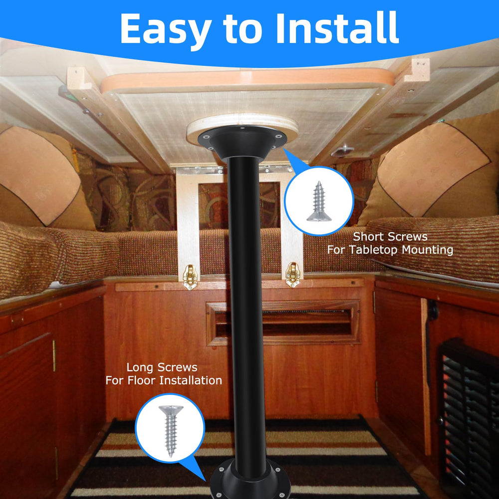 JYINCPED installed in RV dinette setting for stable tabletop support