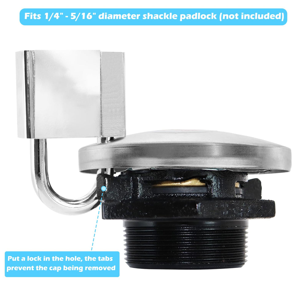 JYINCPED installed on a transfer tank showing correct placement and easy operation