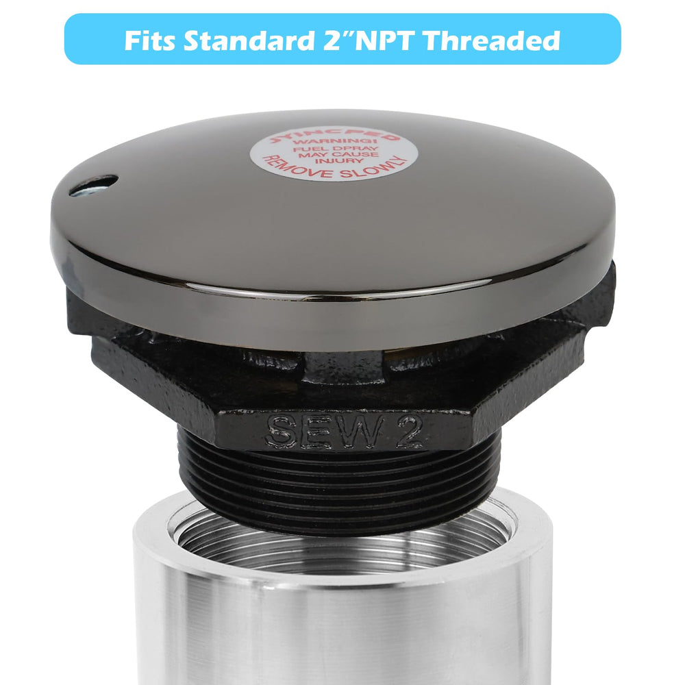 JYINCPED close-up of 2-inch threaded neck for reliable seal benefit