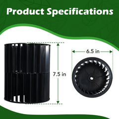 JYINCPED blower wheel installed in housing demonstrating proper alignment benefit
