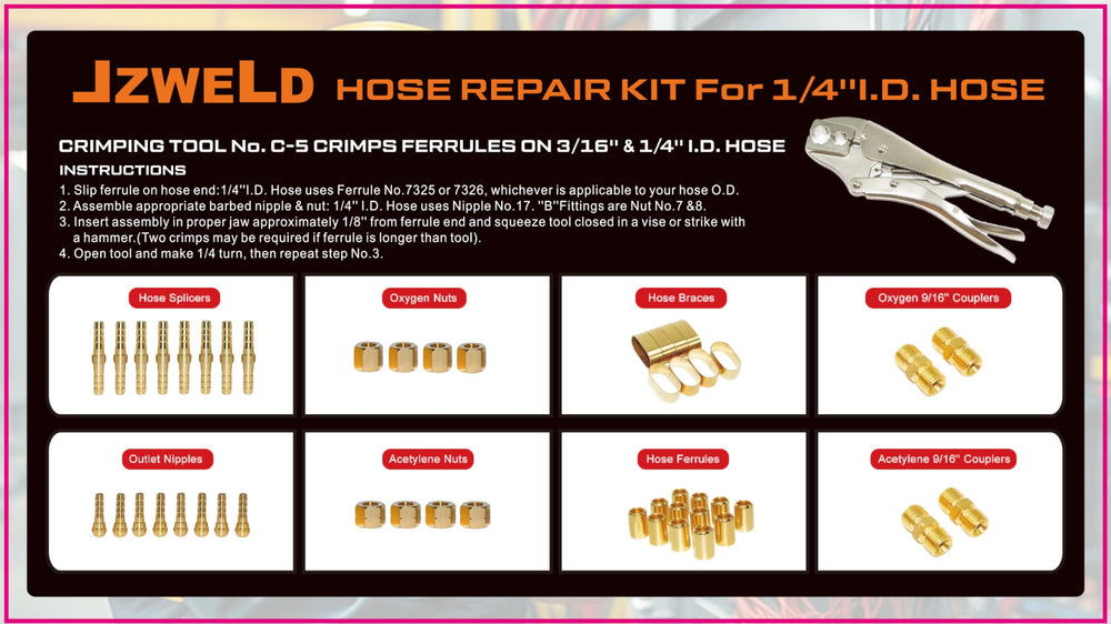 JZWELD brass ferrules and connectors arranged to highlight compatibility benefits