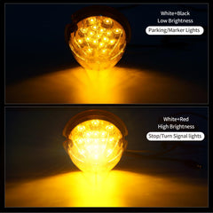 JZYZQBX close-up of 17 LED flower-faceted reflector boosting light output