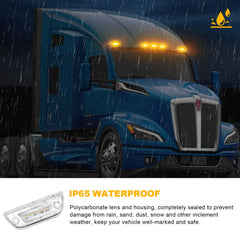 JZYZQBX side profile of one marker light illustrating flush-mount design and low profile