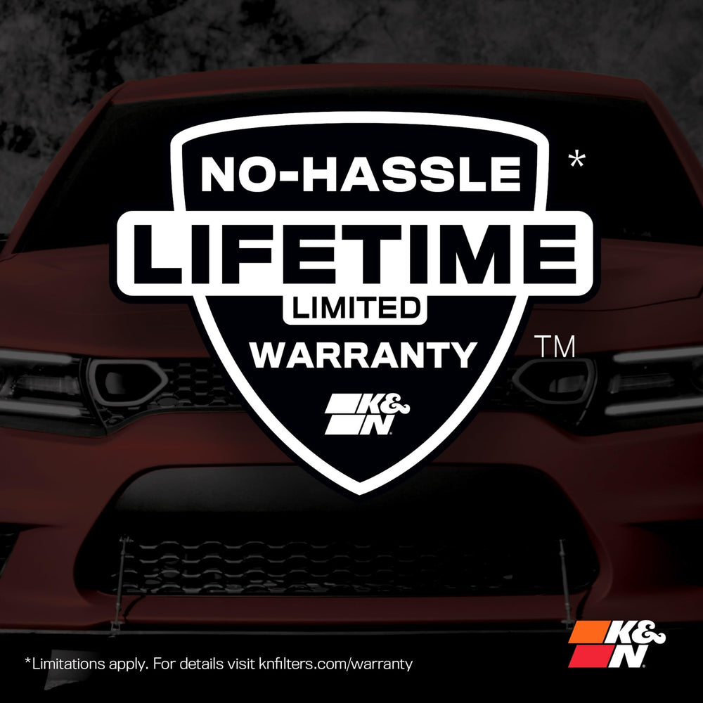 K&N filter installed in running Frontier showing performance benefit