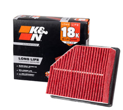 K&N front view of KNA-3174 filter showing fit and branding, ensuring quick identification