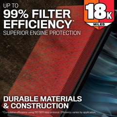 K&N filter installed in factory air box demonstrating easy tool-free replacement benefit