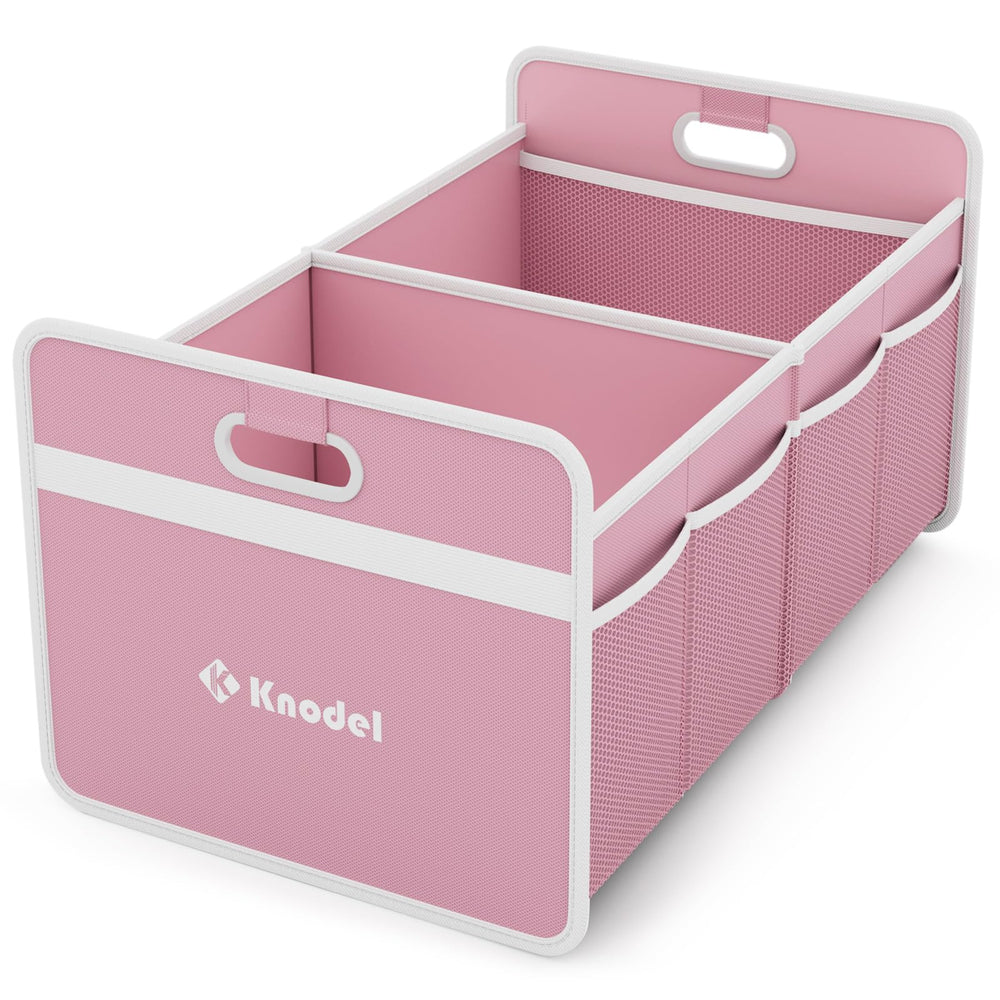 K KNODEL front view of pink medium organizer shows tidy storage benefit