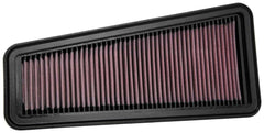 K&N side profile of filter showing shape and easy fitment benefit