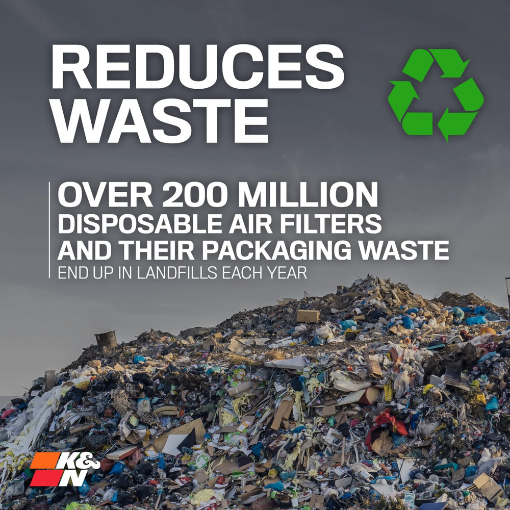 K&N versus stock filter comparison highlighting increased flow