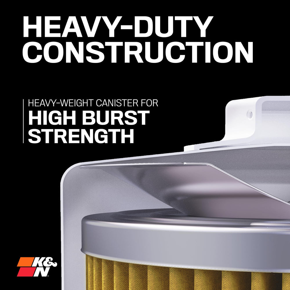 K&N HP-2003 next to ruler showing size and scale for fit assessment