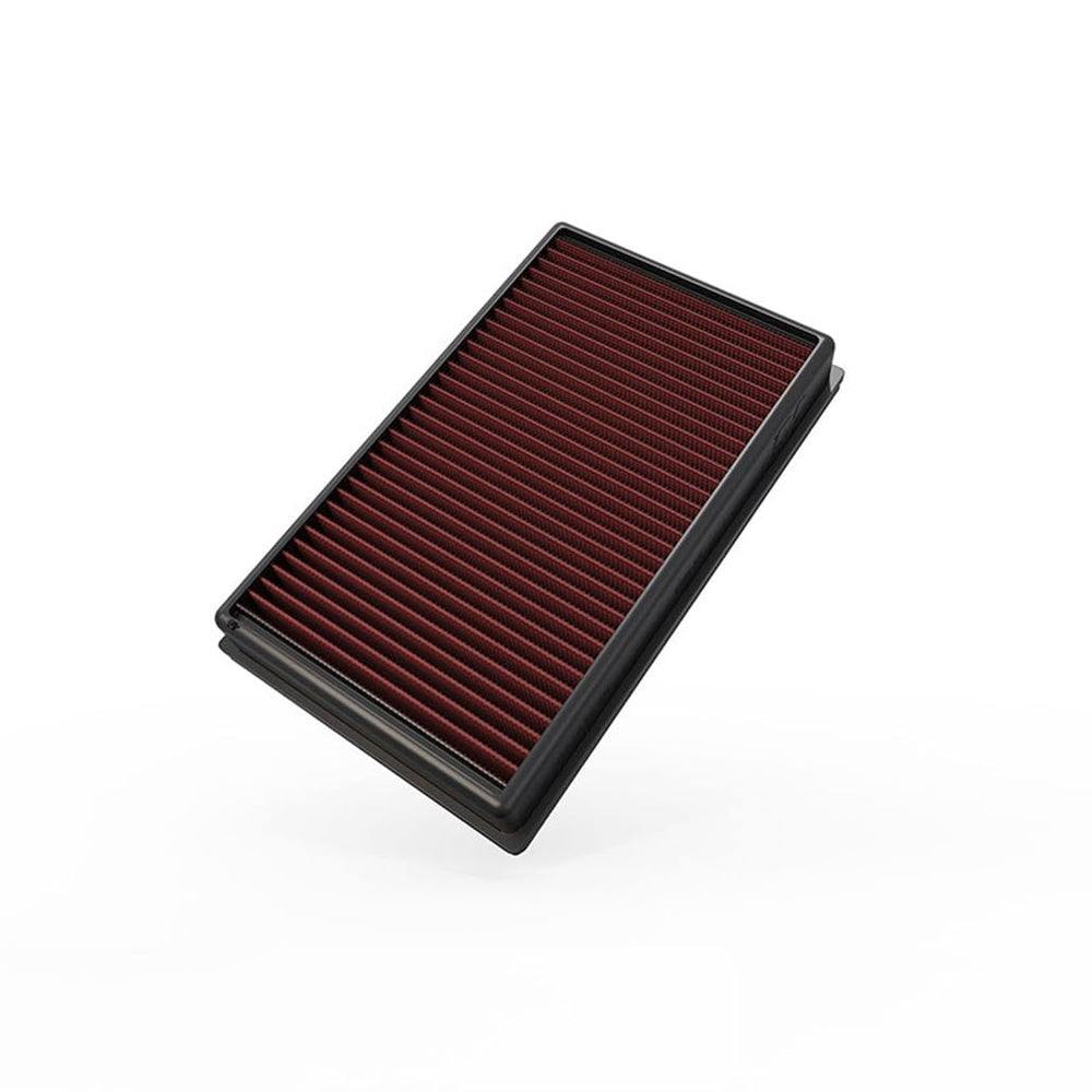 K&N filter installed in factory airbox improving breathing