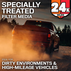 K&N filter installed in a factory airbox demonstrating straightforward, tool-free replacement