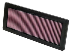 K&N filter installed in Mini Cooper airbox for easy upgrade