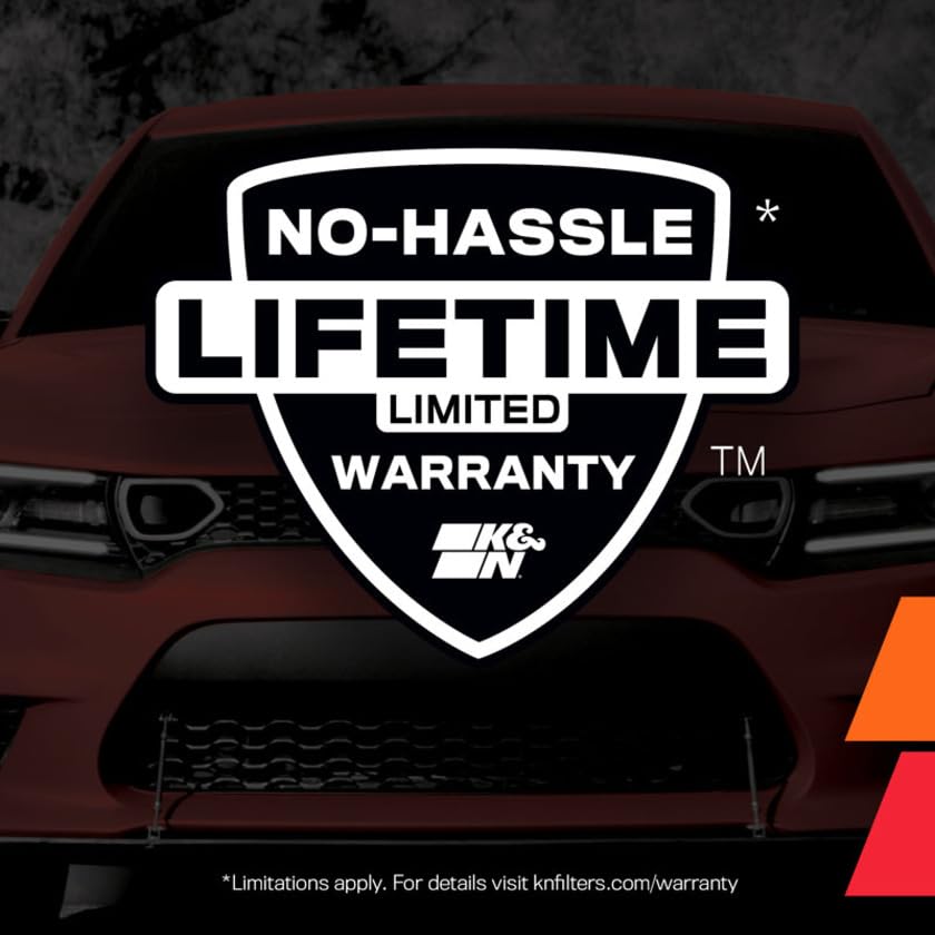 K&N labeled edge with part number emphasizing correct model match benefit