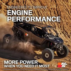 K&N PL-1014 installed in a Polaris RZR airbox demonstrating easy fit and enhanced airflow