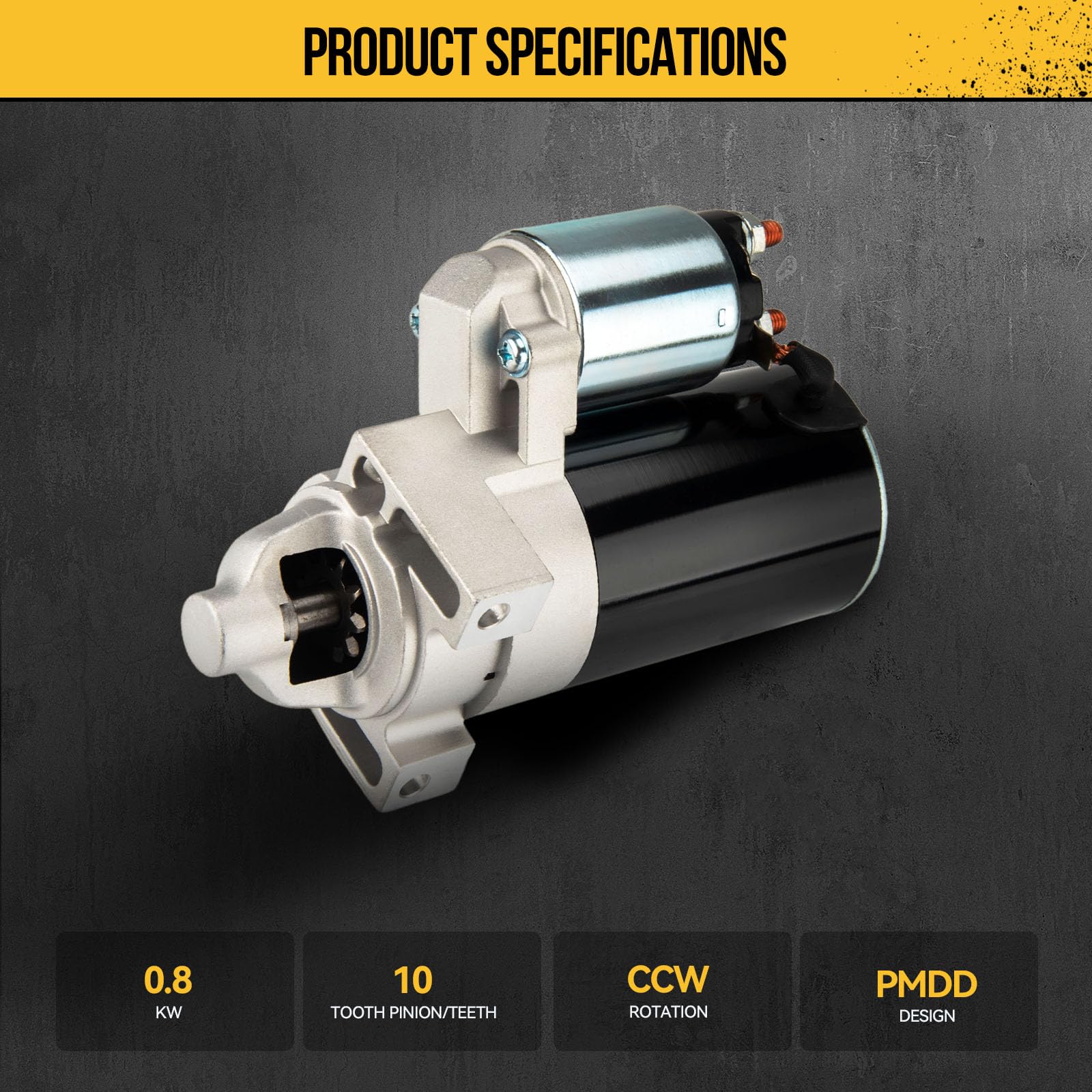 KAC starter side mounting flange highlighting precise fit for easy installation benefit