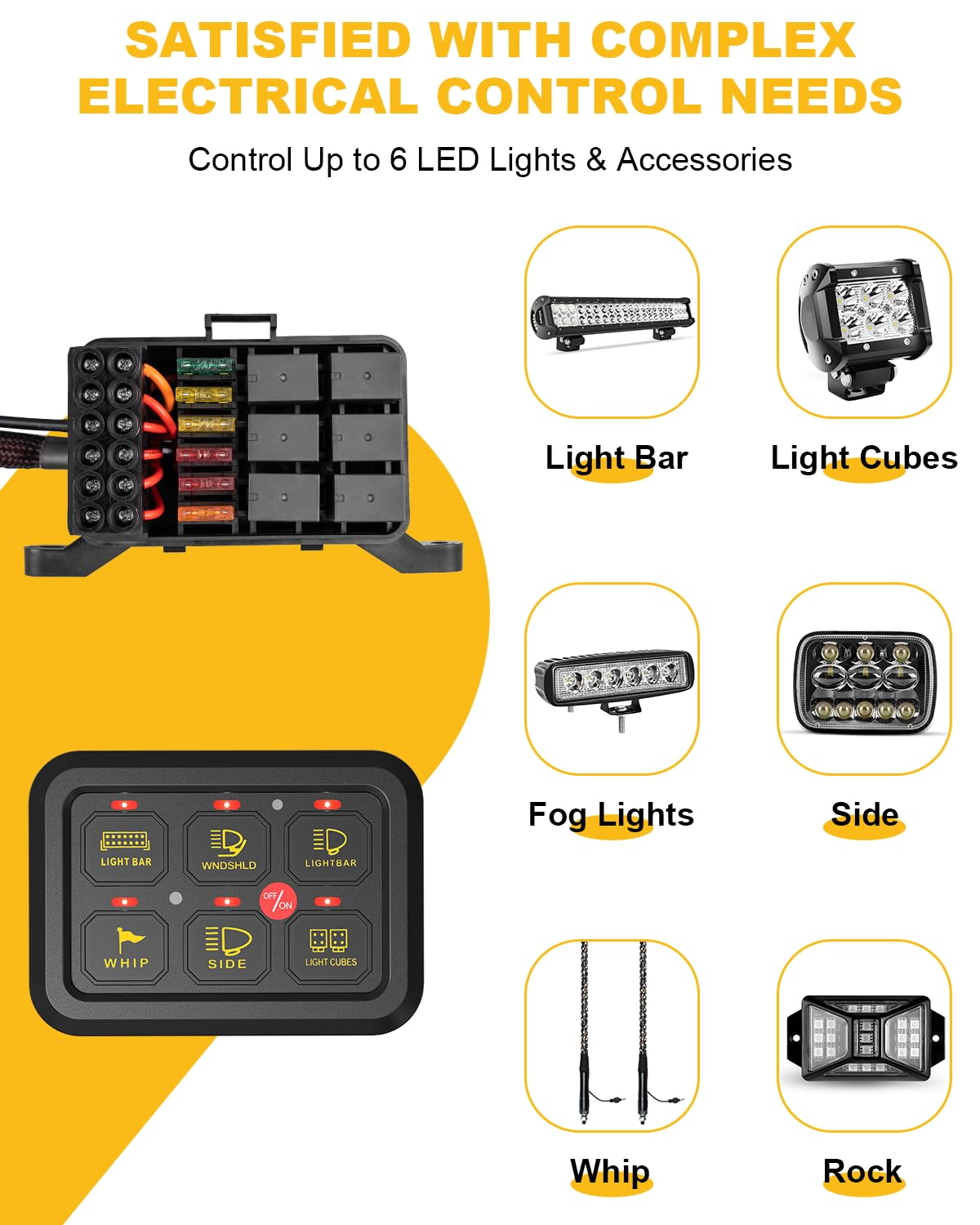 KACOLA plug-and-play wiring harness, speeds installation and reduces errors