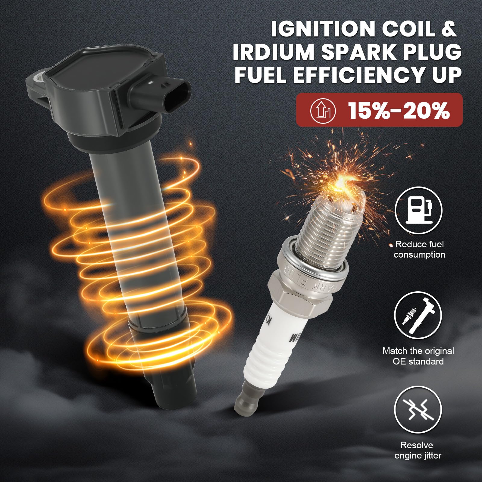 KacuYelin coil and plug side-by-side showing size for accurate replacement