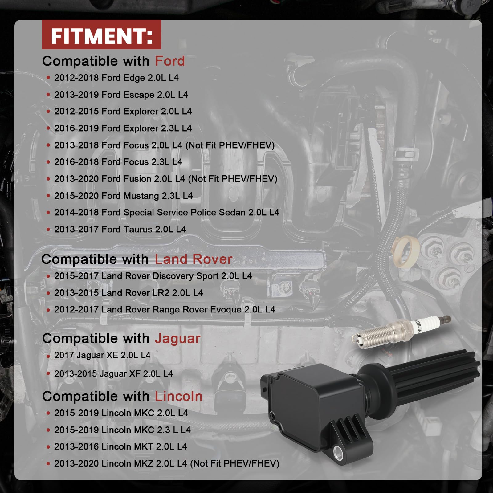 KacuYelin installed coil and plug in engine bay improving starting reliability