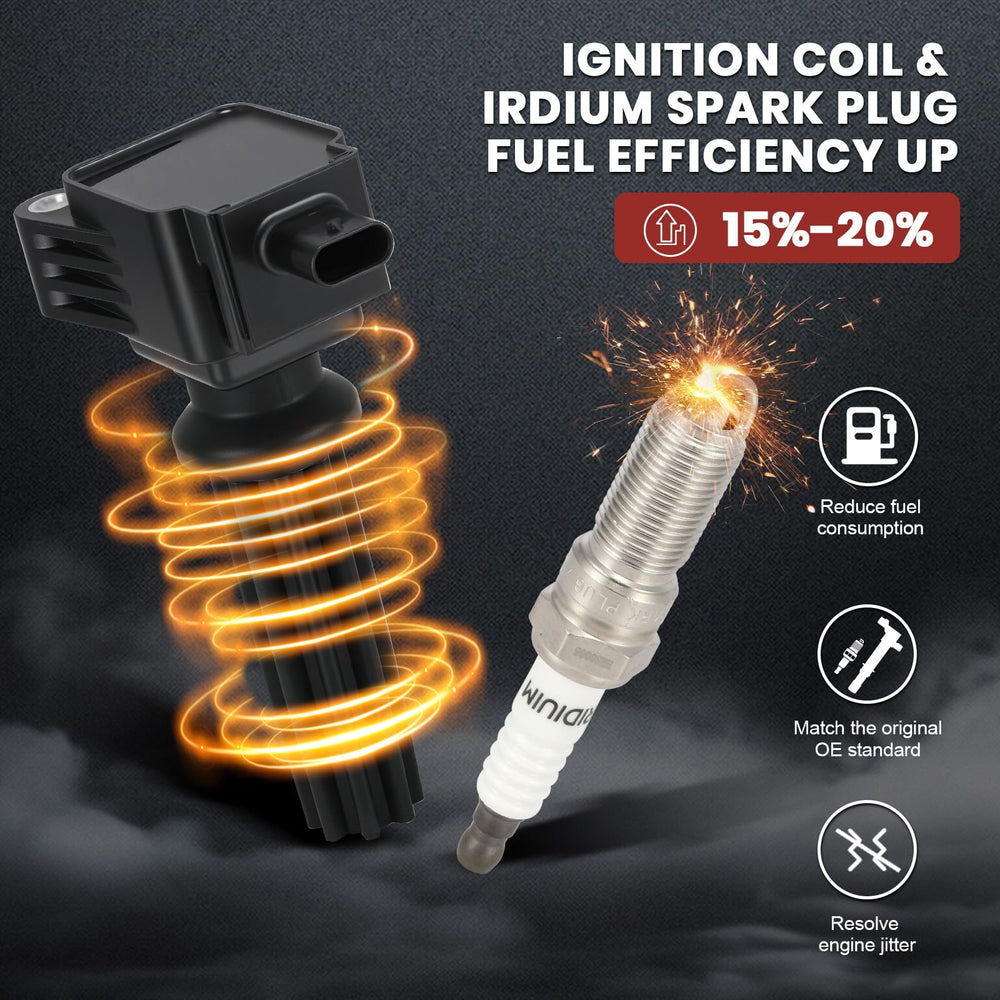 KacuYelin spark plug electrode zoom highlighting concentrated spark benefit