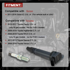 KacuYelin four double iridium spark plugs close-up showing precise electrode benefit