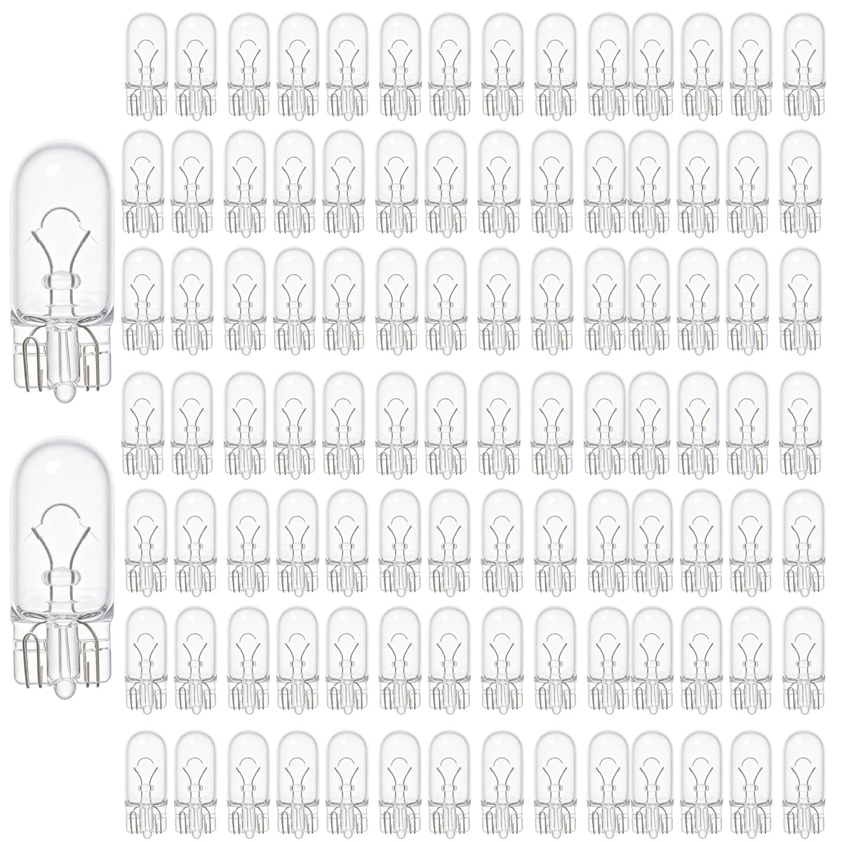 Kadiby 100-pack front packaging showing quantity and clear bulbs, convenient bulk supply